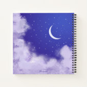 Dreamweaver Night Sky met Crescent Moon Notitieboe Notitieboek (Achterkant)