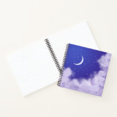 Dreamweaver Night Sky met Crescent Moon Notitieboe Notitieboek (Binnen)