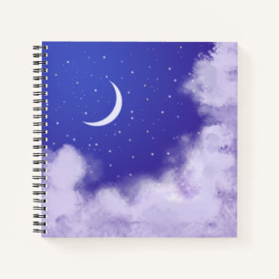 Dreamweaver Night Sky met Crescent Moon Notitieboe Notitieboek