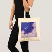 Dreamweaver Night Sky met Crescent Moon Tote Bag (Voorkant (product))