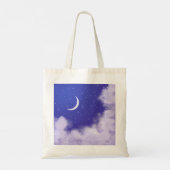 Dreamweaver Night Sky met Crescent Moon Tote Bag (Achterkant)
