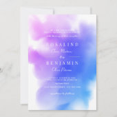 Dreamweaver Ombre Pink Blue Waterverf Abstract huw Kaart (Voorkant)