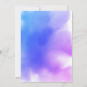 Dreamweaver Ombre Pink Blue Waterverf Abstract huw Kaart (Achterkant)