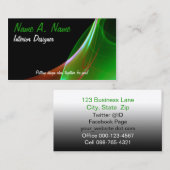 Dreamweaver Oranje en Green Sweep Visitekaartje (Voorkant / Achterkant)