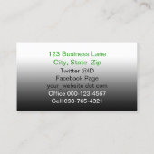 Dreamweaver Oranje en Green Sweep Visitekaartje (Achterkant)