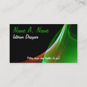 Dreamweaver Oranje en Green Sweep Visitekaartje (Voorkant)