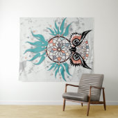 Dreamweaver Owl Wandkleed (In Situ (horizontaal))