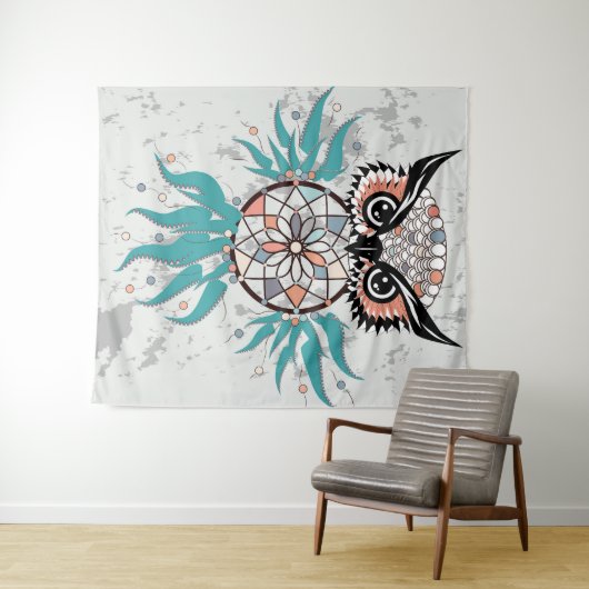 Dreamweaver Owl Wandkleed (In Situ (horizontaal))