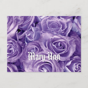 Dreamweaver Paarse Rose Bouquet V3 Briefkaart