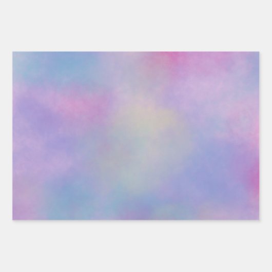 Dreamweaver Pastel Clouds Design Inpakpapier Vel (Voorkant 2)