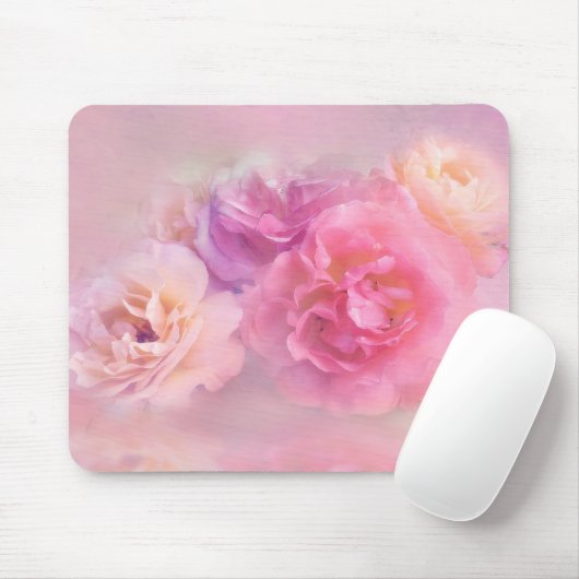 Dreamweaver Pastel-Rozen Muismat (Met muis)
