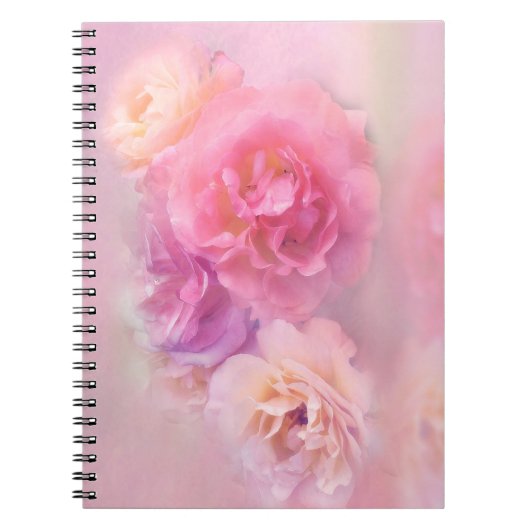 Dreamweaver Pastel-Rozen Notitieboek (Voorkant)