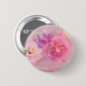 Dreamweaver Pastel-Rozen Ronde Button 5,7 Cm (Voorkant /achterkant)
