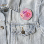 Dreamweaver Pastel-Rozen Ronde Button 5,7 Cm (In situ)