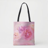 Dreamweaver Pastel-Rozen Tote Bag (Voorkant)