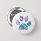 Dreamweaver Pawprint badge Ronde Button 5,7 Cm (Voorkant /achterkant)