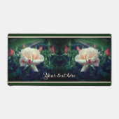 Dreamweaver Peach Roos en Buds gepersonaliseerd Bureaumat (Voorkant)