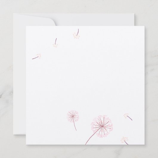 Dreamweaver Pig Flat Square-Moederdag kaart (Achterkant)