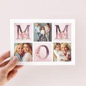 Dreamweaver Pink Floral MOM Photo Collage Moederda Kaart