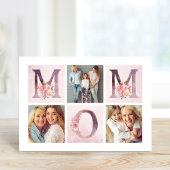 Dreamweaver Pink Floral MOM Photo Collage Moederda Kaart