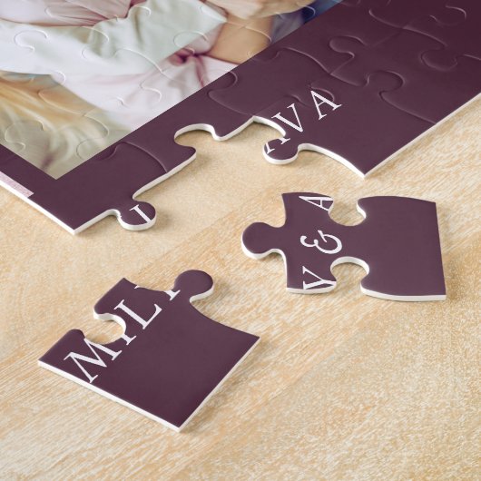 Dreamweaver Pink Floral MOM Photo Collage Moederda Legpuzzel (Zijkant)