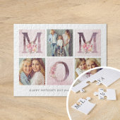 Dreamweaver Pink Floral MOM Photo Collage Moederda Legpuzzel