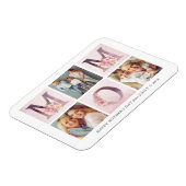 Dreamweaver Pink Floral MOM Photo Collage Moederda Magneet (Linkerzijde)
