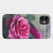 Dreamweaver Pink Rose *personalize* Case-Mate iPhone Case (Achterkant (horizontaal))