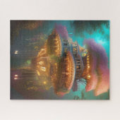 Dreamweaver Pink Treehouse Digital Art Legpuzzel (Horizontaal)