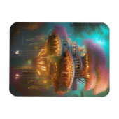 Dreamweaver Pink Treehouse Digital Art Magneet (Horizontaal)