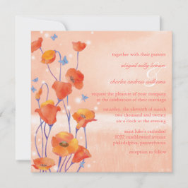 Dreamweaver Poppy Field Wedding Kaart