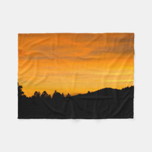 Dreamweaver Prairie Hills Silhouette op Sunset Pho Fleece Deken