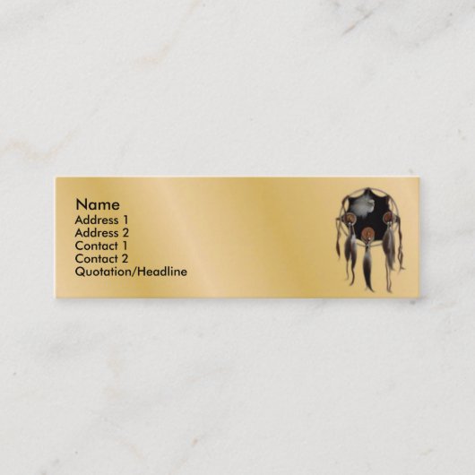 Dreamweaver-profielkaart Mini Visitekaartje (Voorkant)