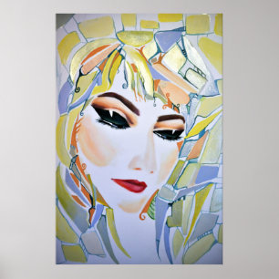Dreamweaver Psychedelic Utopian Girl Poster