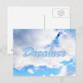 Dreamweaver Puffy White Clouds en Blue Sky Briefkaart (Voorkant / Achterkant)