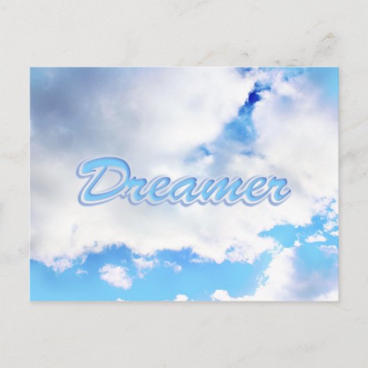 Dreamweaver Puffy White Clouds en Blue Sky Briefkaart (Voorkant)