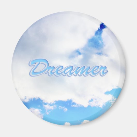 Dreamweaver Puffy White Clouds en Blue Sky Magneet (Voorkant)