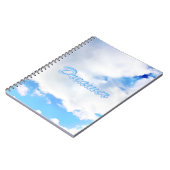 Dreamweaver Puffy White Clouds en Blue Sky Notitieboek (Linkerzijde)