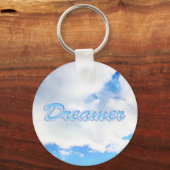 Dreamweaver Puffy White Clouds en Blue Sky Sleutelhanger (Voorkant)