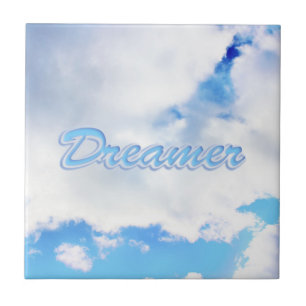 Dreamweaver Puffy White Clouds en Blue Sky Tegeltje