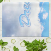 Dreamweaver Puffy White Clouds en Blue Sky Theedoek (Gevouwen)