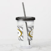 Dreamweaver Quote Back Monogram Initiaal Voorzijde Acryl Drinkbeker (Links)