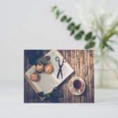 Dreamweaver Romantic Book Rozen Tea Time Briefkaar Briefkaart (Staand voorkant)