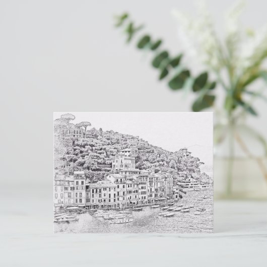 Dreamweaver Romantic Portofino, Italië Briefkaart (Staand voorkant)