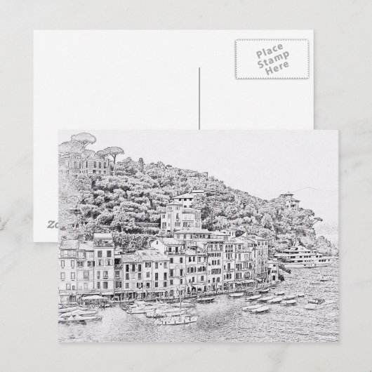 Dreamweaver Romantic Portofino, Italië Briefkaart (Voorkant / Achterkant)