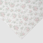 Dreamweaver Roos Floral Stripe ontleedt Groen Roma Tissuepapier (Detail)