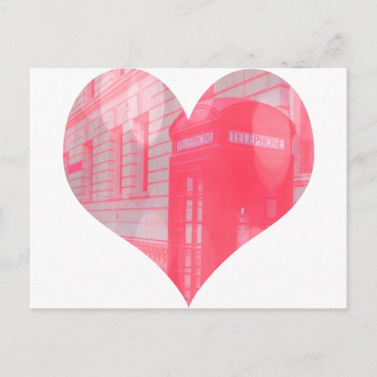 Dreamweaver Roze telefoonbox Briefkaart (Voorkant)