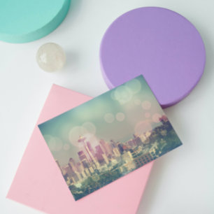 Dreamweaver Seattle Skyline en Space Needle Briefkaart