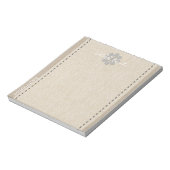 Dreamweaver Silver Snowflake Linen Kijk Tekst toev Notitieblok (Linkerzijde)