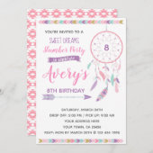 Dreamweaver Slumber Partij Uitnodiging (Voorkant / Achterkant)